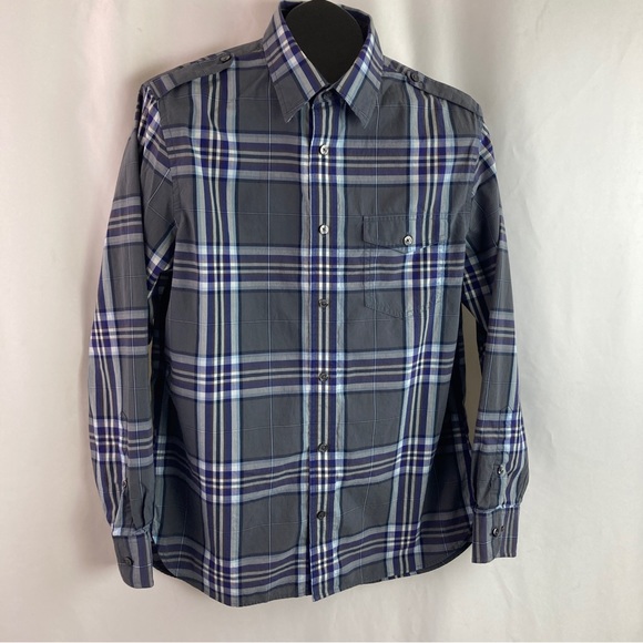 Banana Republic Plaid Button Down Shirt size small (14-14.5)100% cotton. - Picture 12 of 12